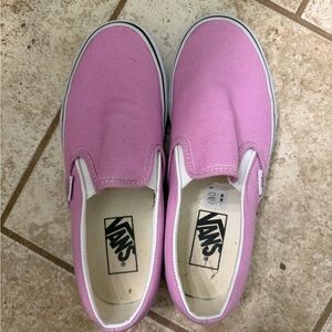 Vans Pink Classic Slip-On Sneakers